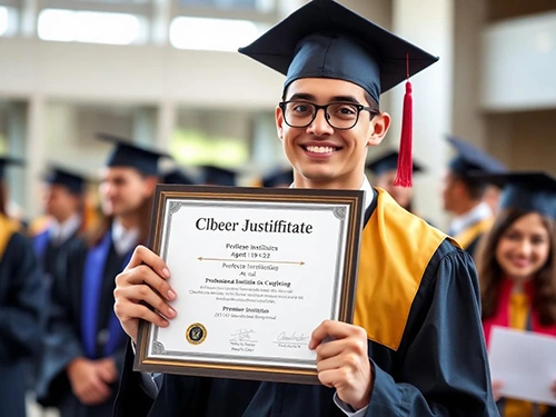 Professional certificate of completion from premier institution