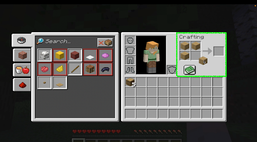 Crafting Table Inventory