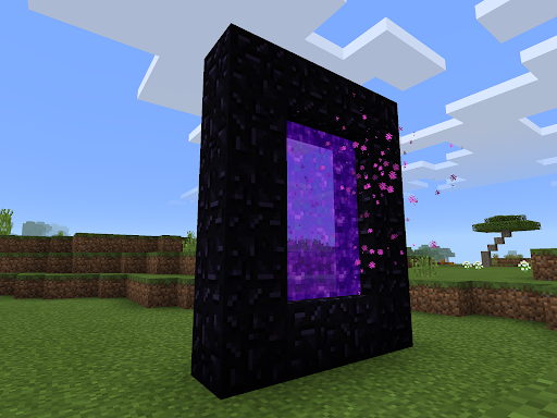 using a nether portal