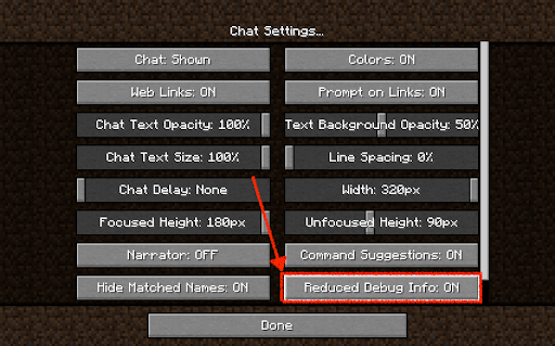 method 1 step 2 chat settings