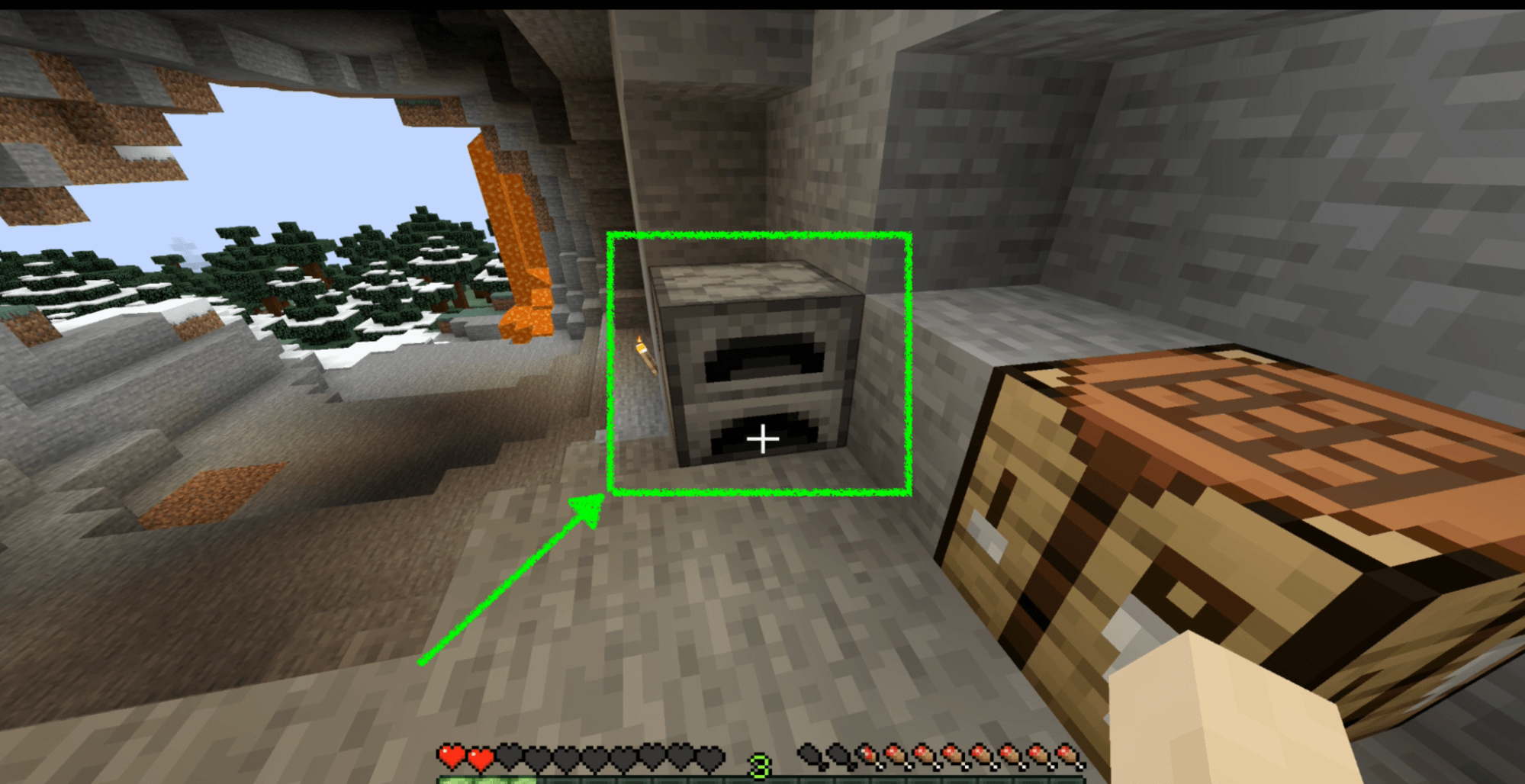 Place the furnace on the ground