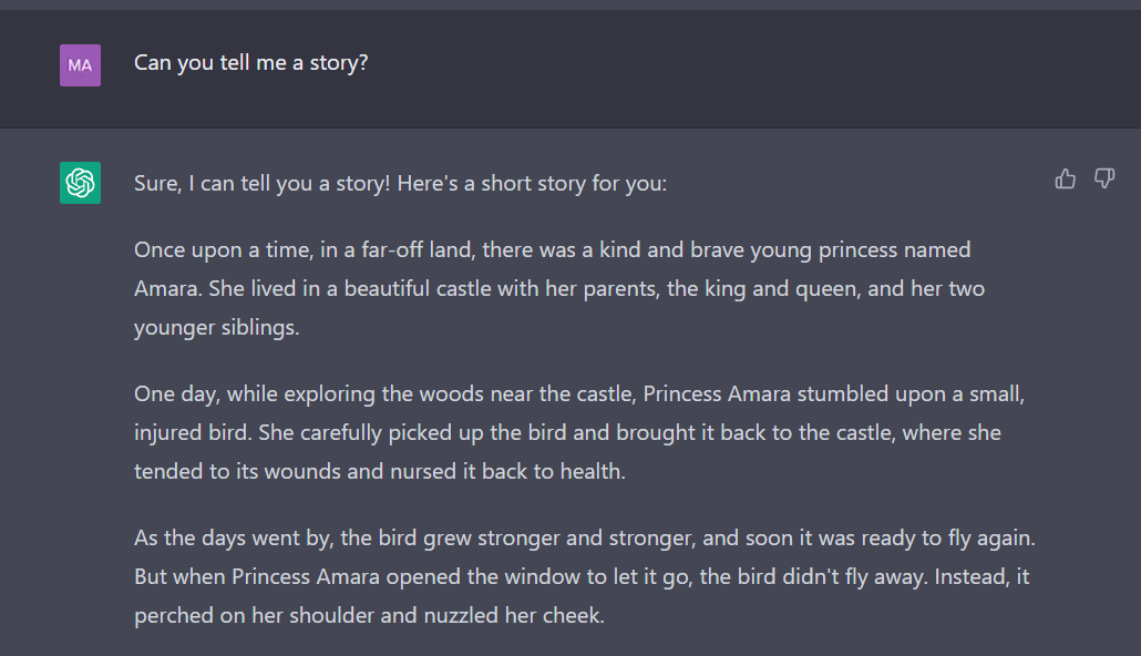 Can you tell me a story?