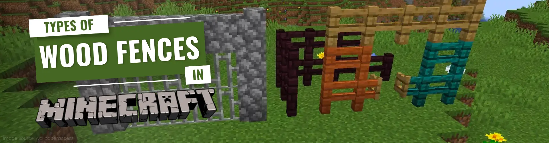 types of wood fences in minecraft