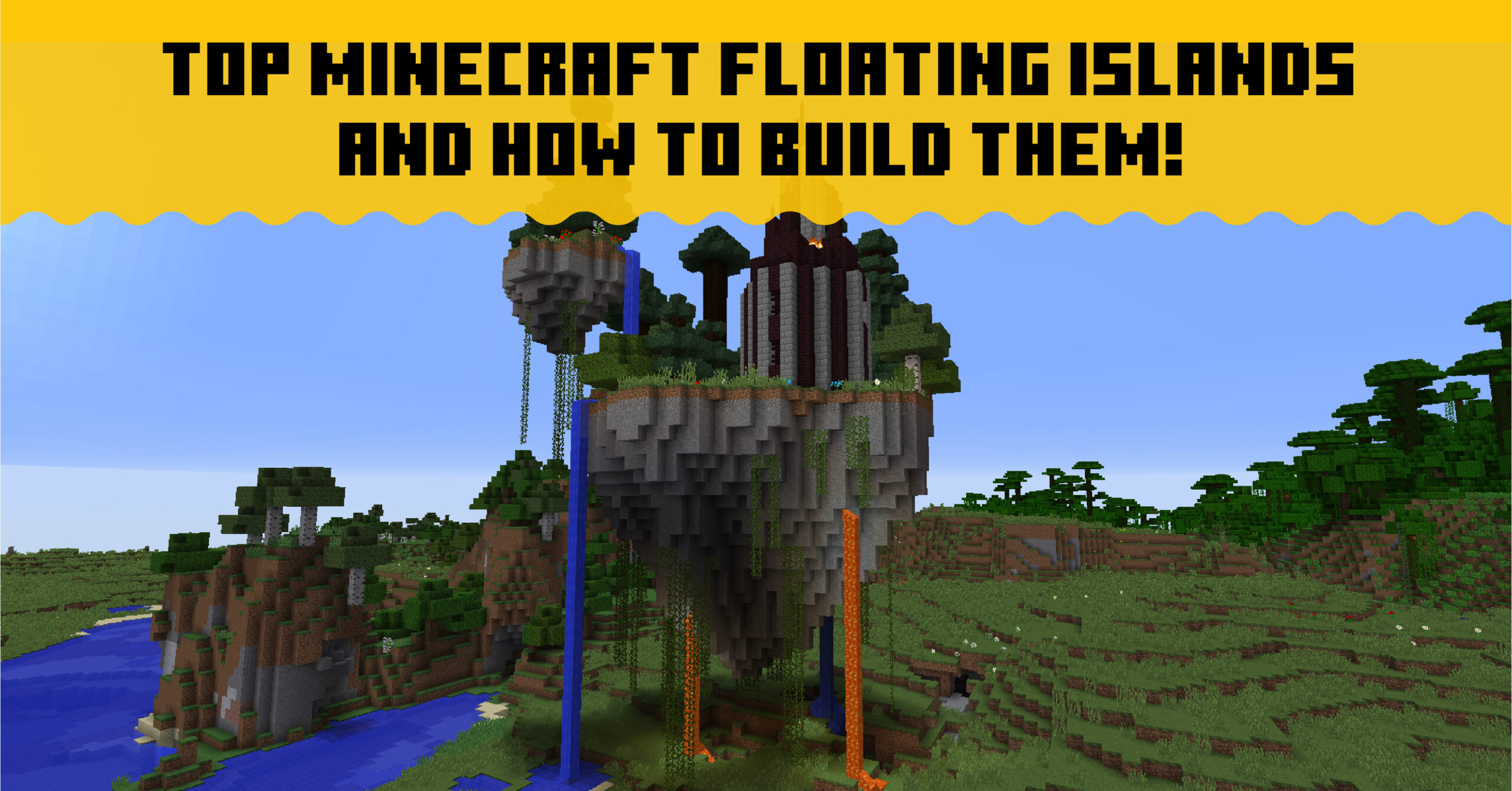 Learn To Build Minecraft Floating Islands