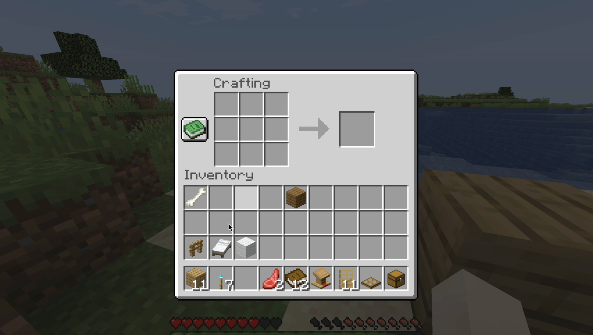 Open the Crafting Table