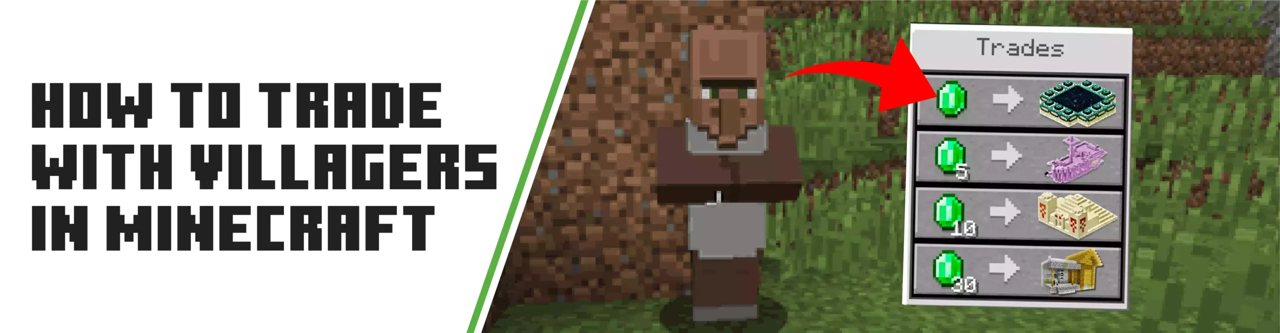 How To Trade With Villagers In Minecraft