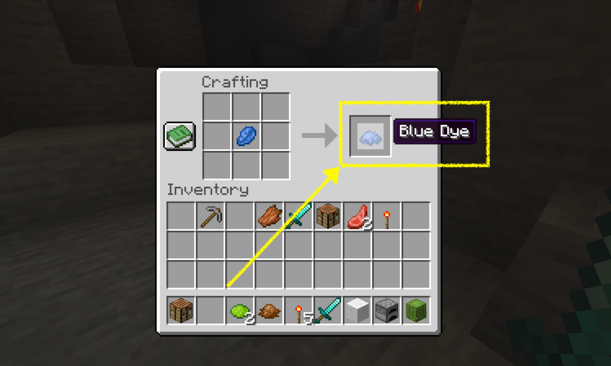 Crafting Magic - Turn Lapis Lazuli into Blue Dye