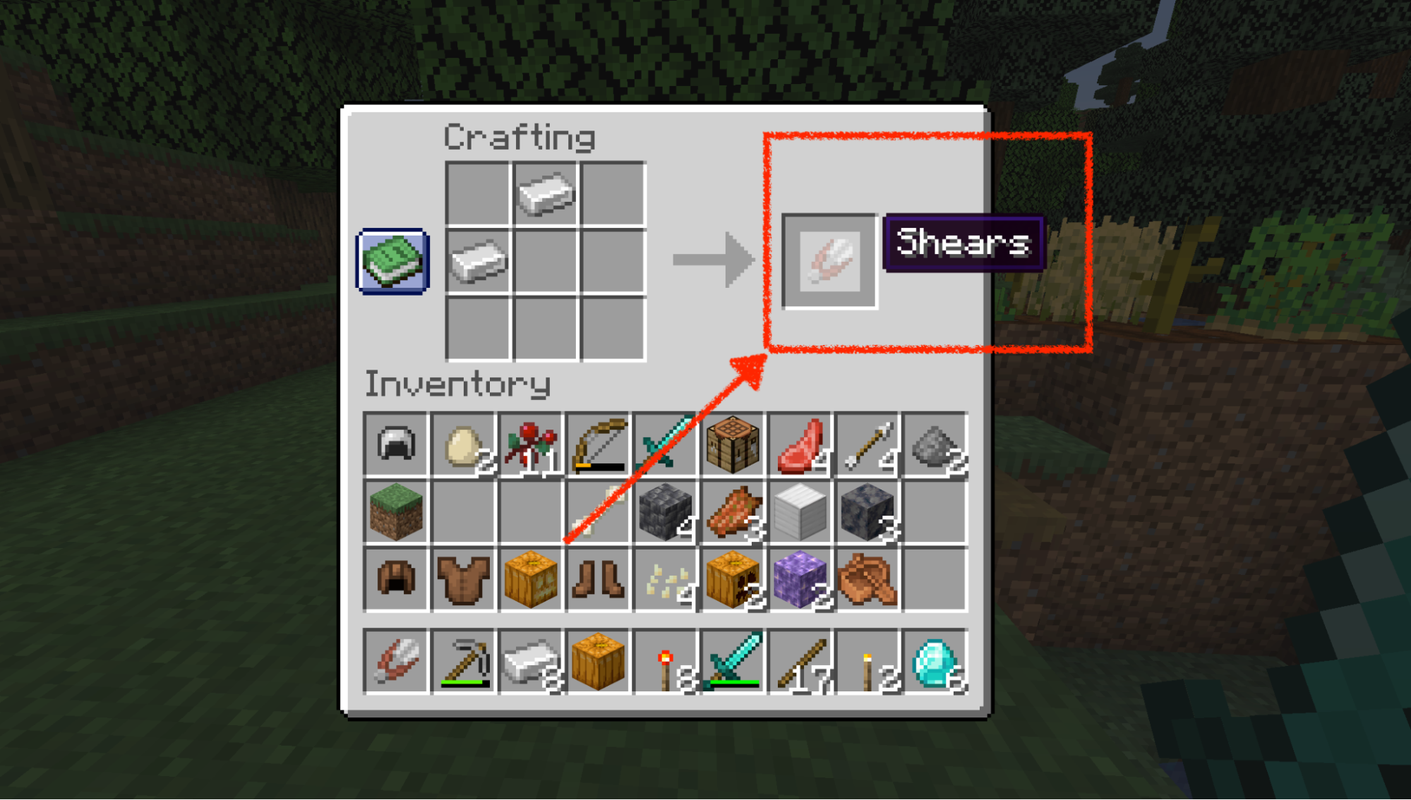 Create Some Shears In Minecraft