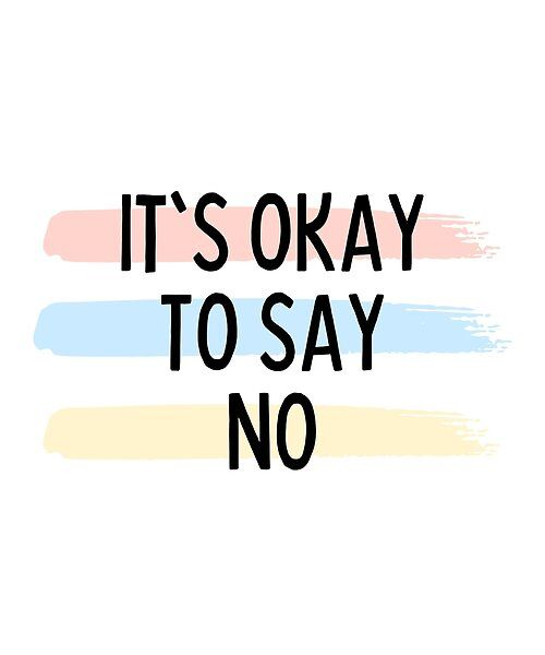 Teaching to Say No