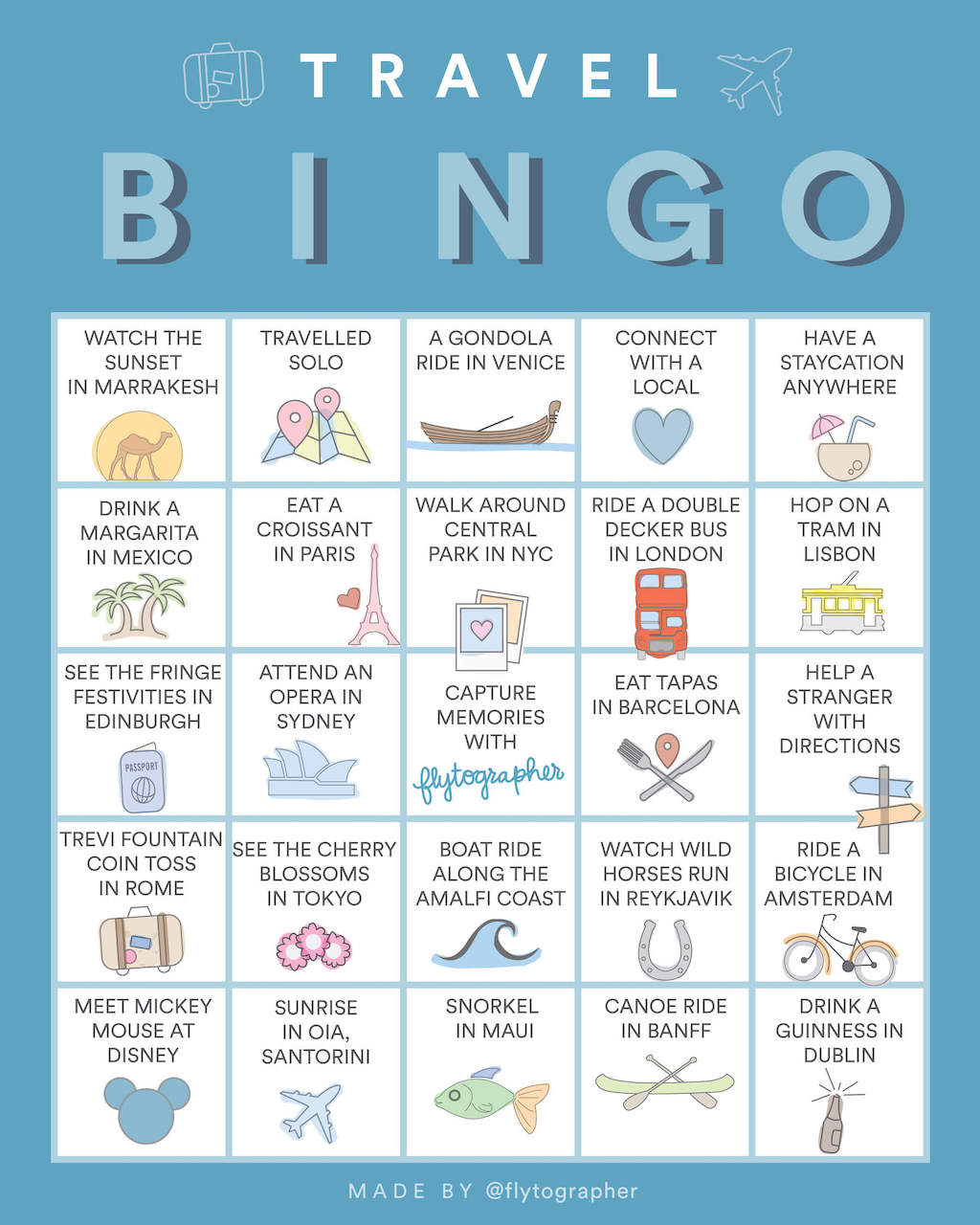 Bingo Travel Games For Kids