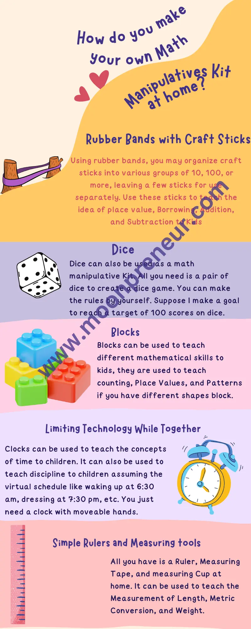 How Do You Make Your Own Math Manipulatives Kit At Your Home