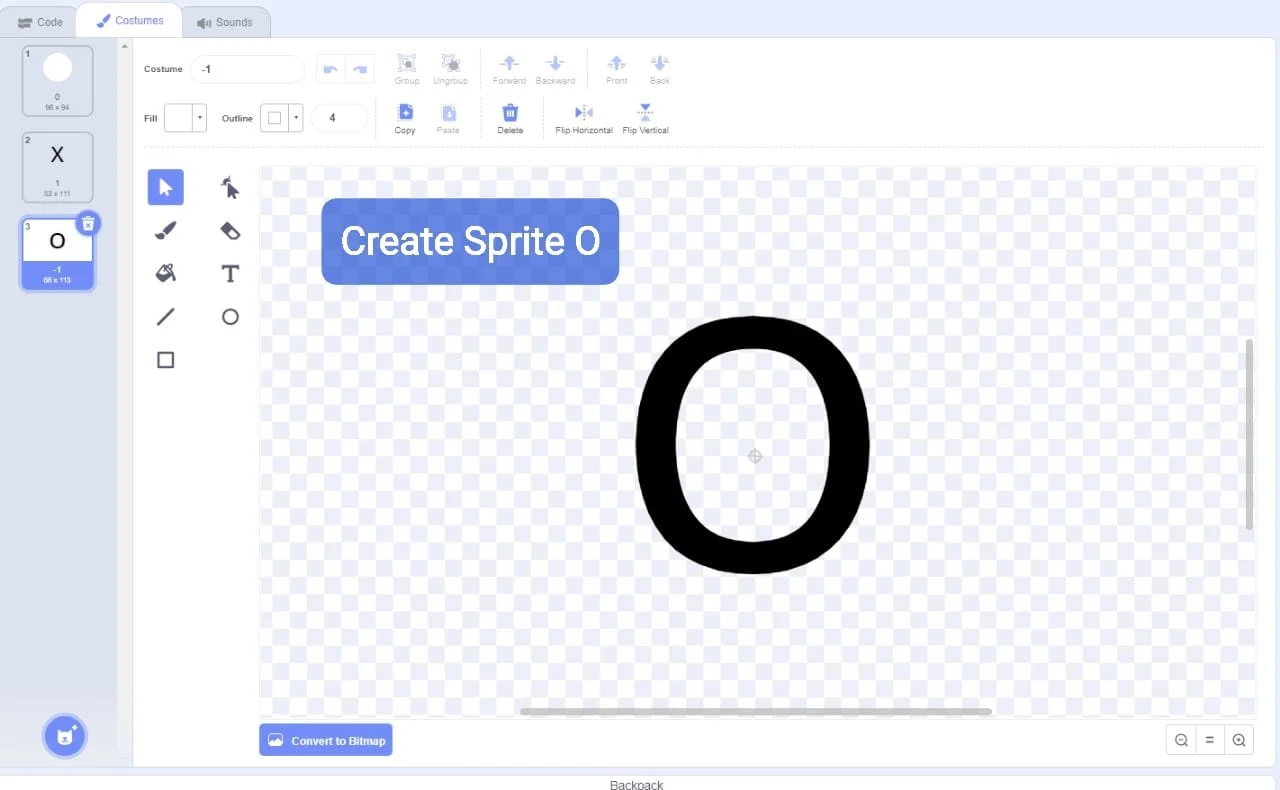 Create Sprite O