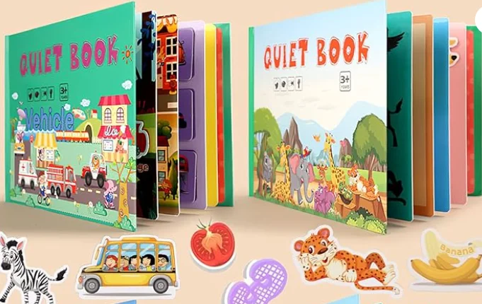 4- Pack Montessori Quiet Books For Toddlers
