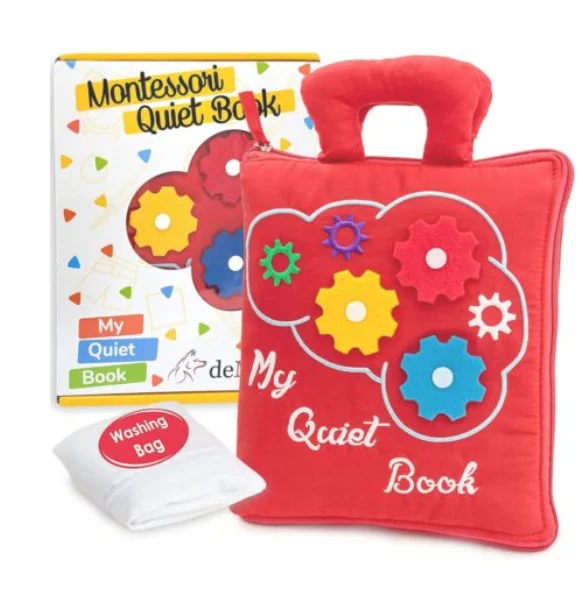 Montessori Quiet Books For Toddlers With Zipper Bag
