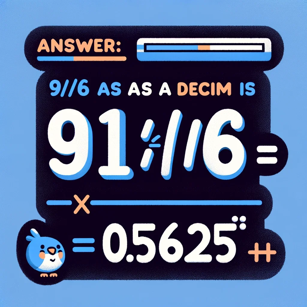 What is 9/16 As A Decimal