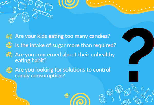 Kids eating candies