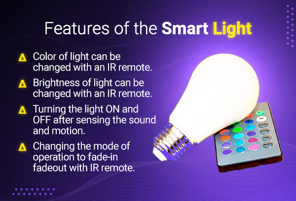 Smart light bulb features
