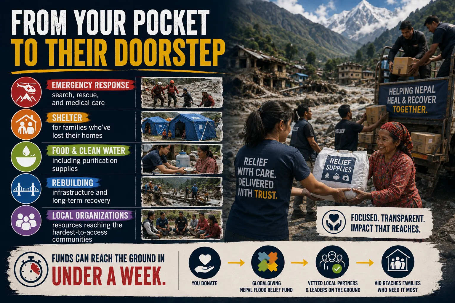 Relief efforts underway in Nepal